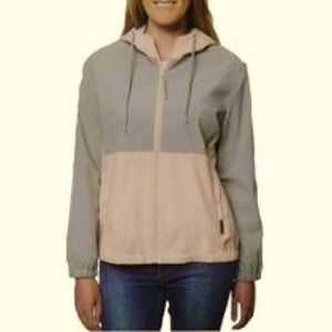 Voyager Pink and Gray Outside Rain Coat Rain